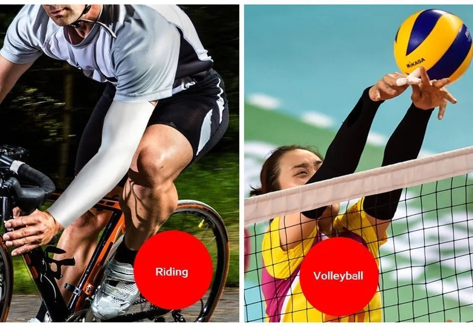 Compression Sleeve – Breathable UV Protection & Support for Basketball, Cycling, Running