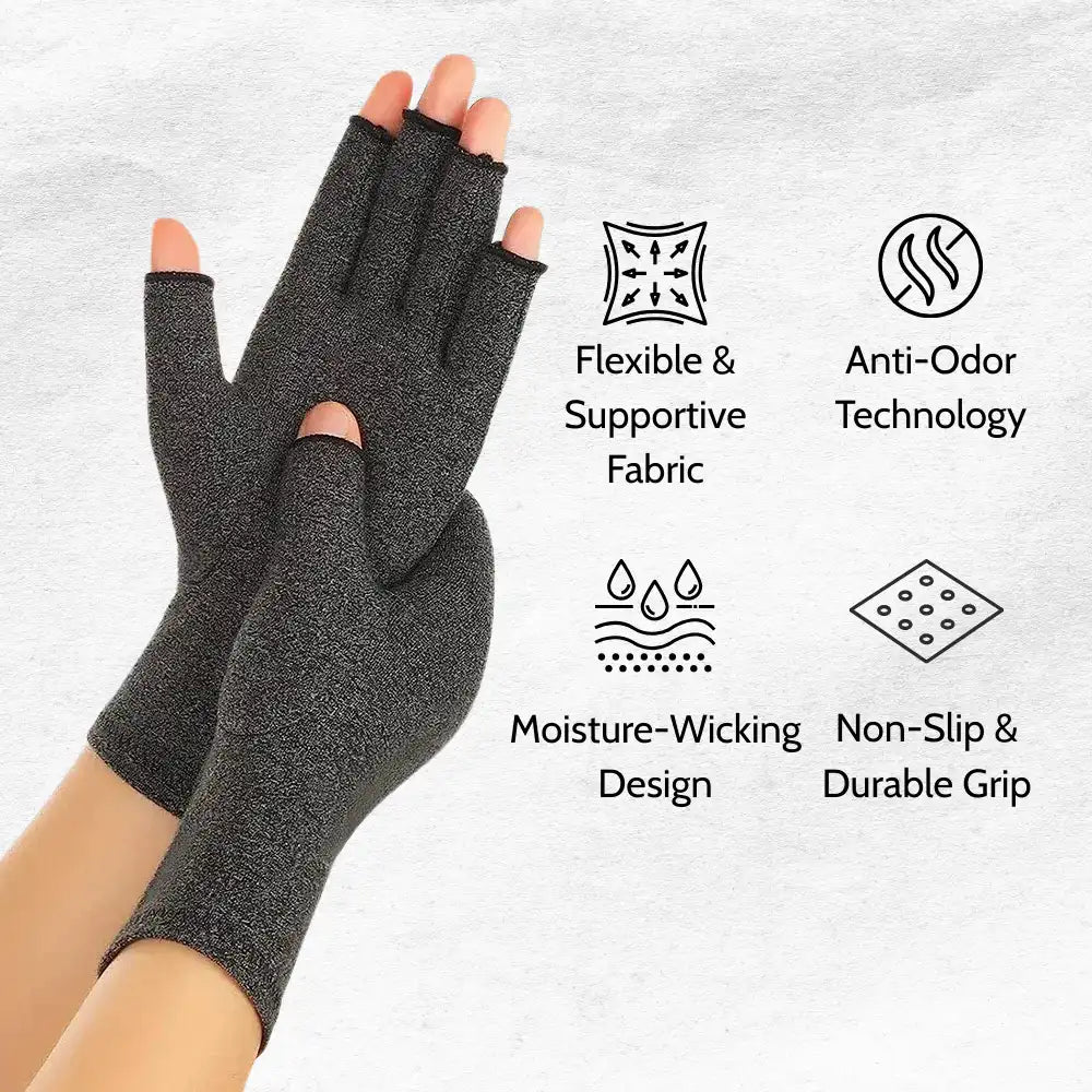 Clyro Grip Gloves – Fingerless Compression Support