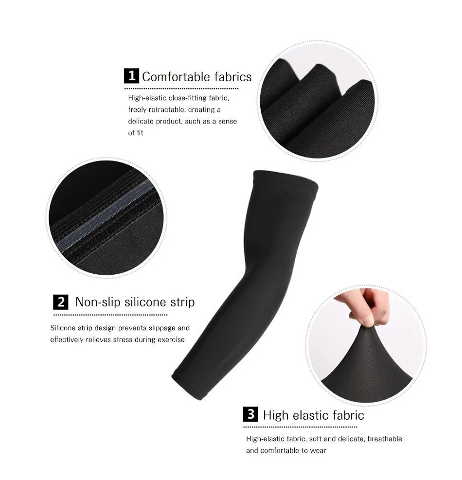 Compression Sleeve – Breathable UV Protection & Support for Basketball, Cycling, Running