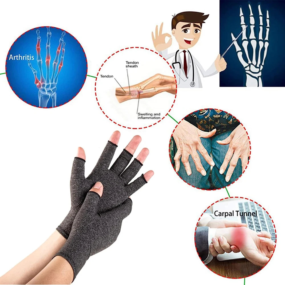 Fingerless Compression Gloves – Support for Sports & Exercise