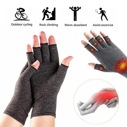 Fingerless Compression Gloves – Support for Sports & Exercise