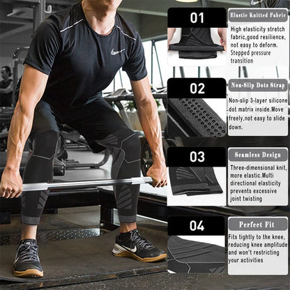 Knee Compression Sleeve – Sports Support & Workout Protection