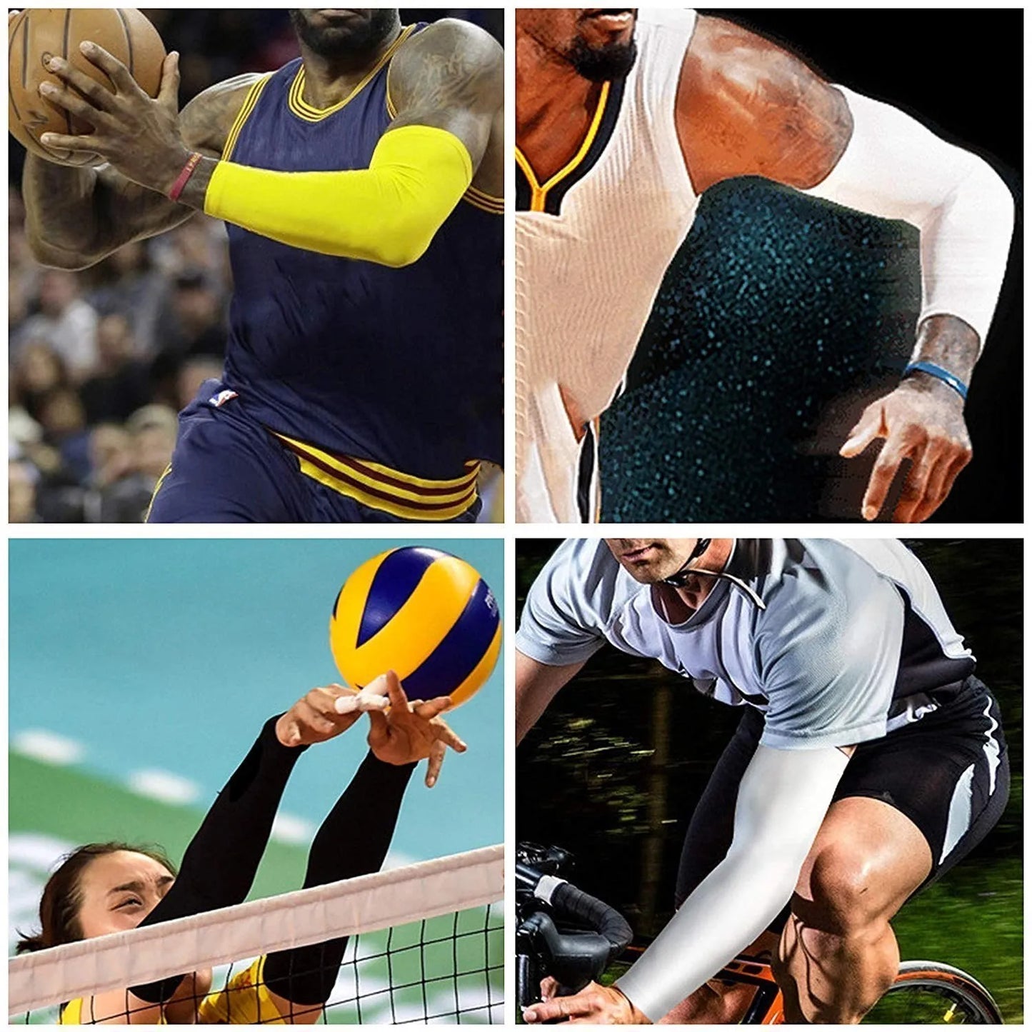 Compression Sleeve – Breathable UV Protection & Support for Basketball, Cycling, Running
