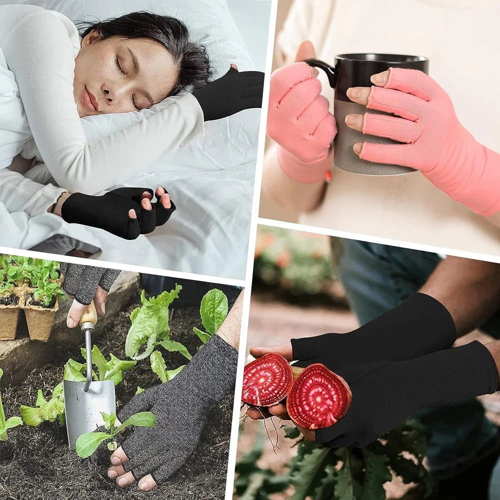 Fingerless Compression Gloves – Support for Sports & Exercise