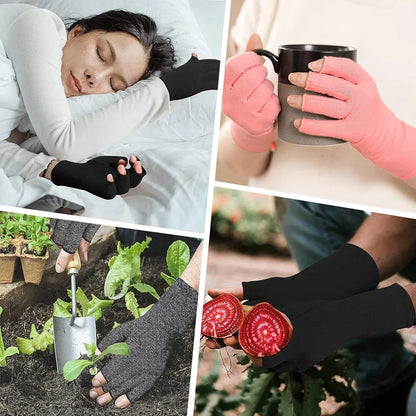 Fingerless Compression Gloves – Support for Sports & Exercise