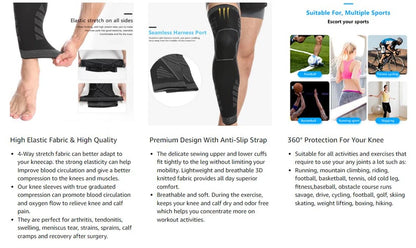Knee Compression Sleeve – Sports Support & Workout Protection