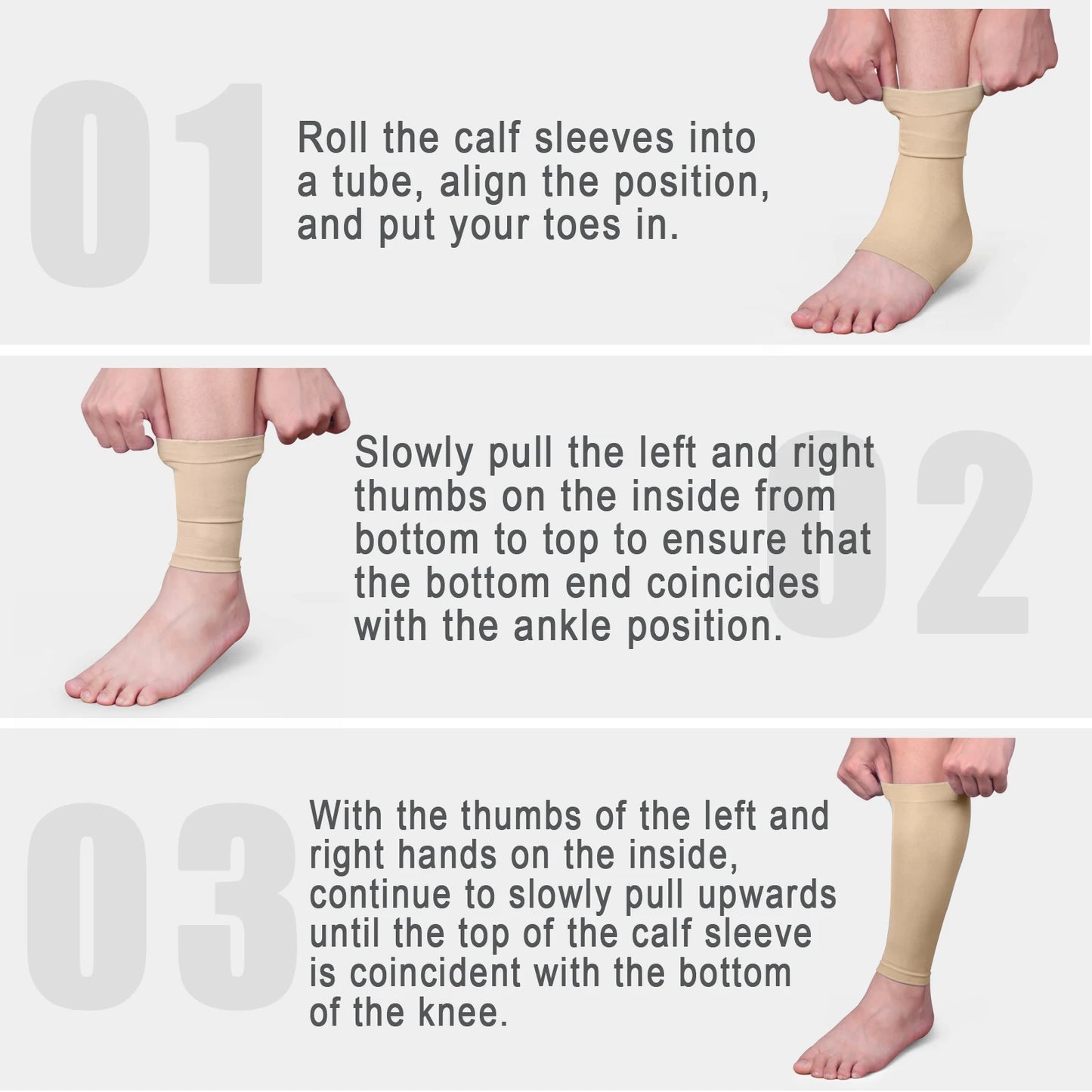 Calf Compression Sleeves – Breathable Support for Running, Cycling & Daily Use