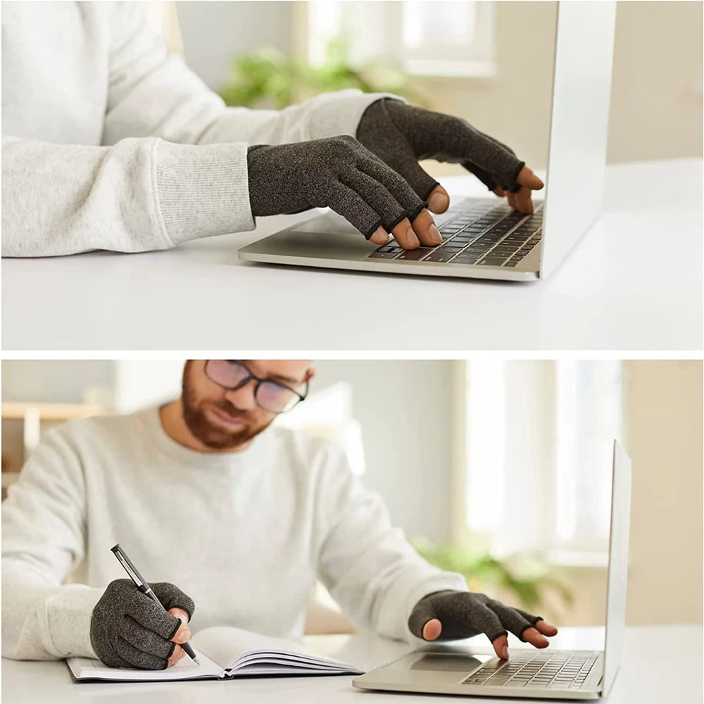 Fingerless Compression Gloves – Support for Sports & Exercise