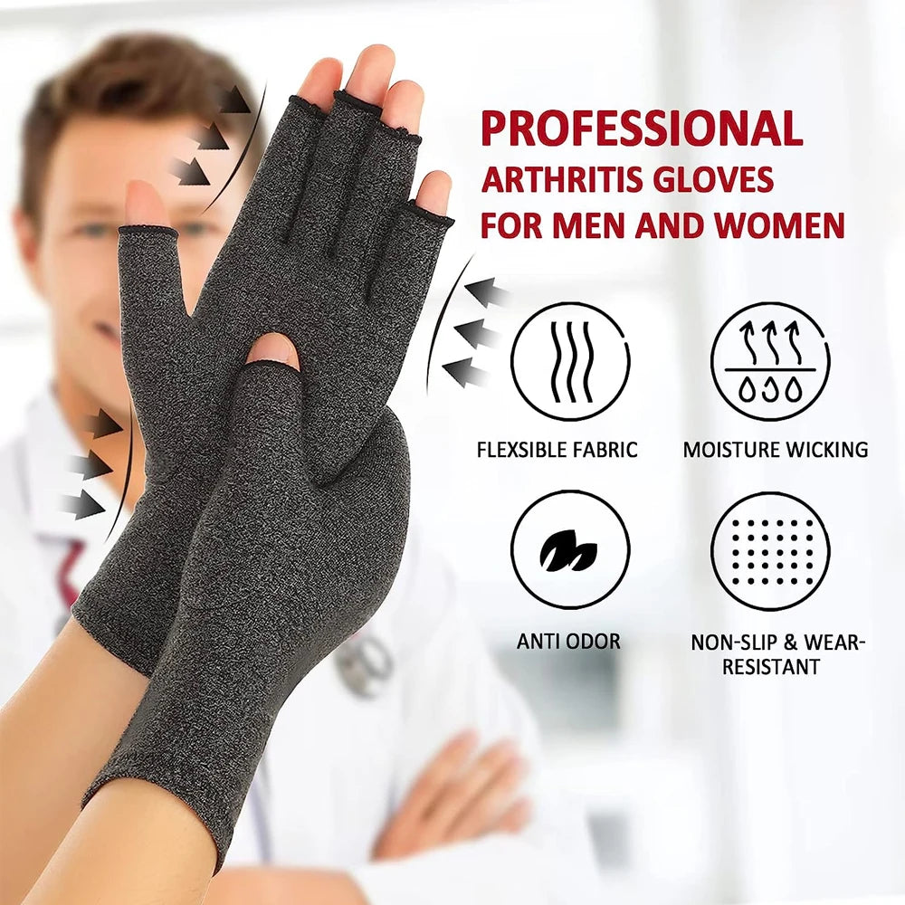 Fingerless Compression Gloves – Support for Sports & Exercise