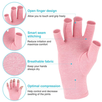Fingerless Compression Gloves – Support for Sports & Exercise