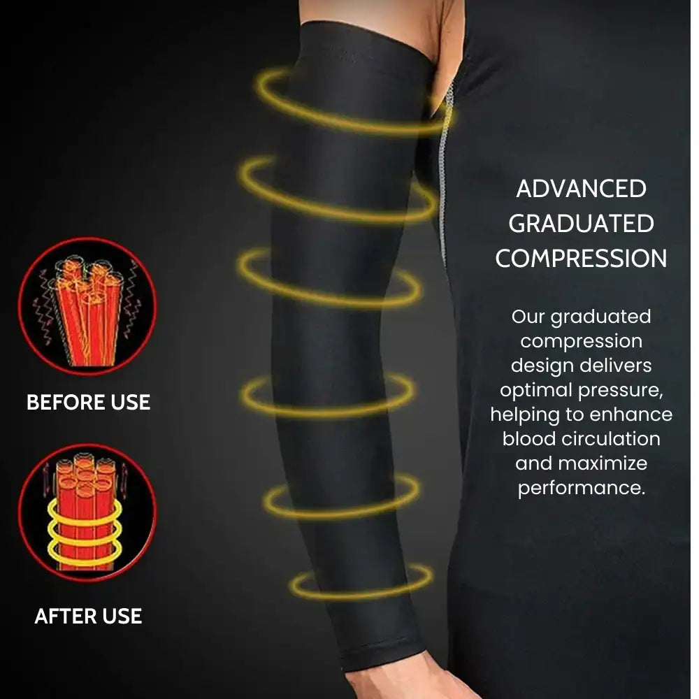 Clyro Flex Arm Sleeves – UV Protection & Muscle Support